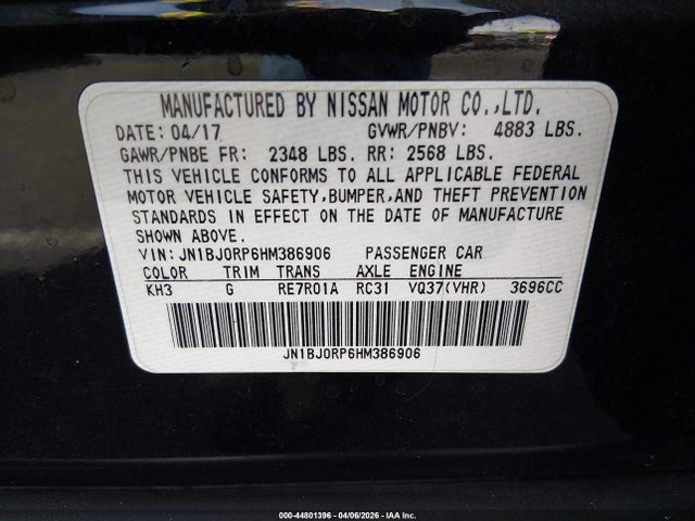 Продаж на аукціоні авто 2017 Infiniti Qx50, vin: JN1BJ0RP6HM386906, номер лоту: 44801396