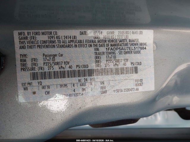 Ford C-max Hybrid Se 2014 1FADP5AU7EL517884 Image 9