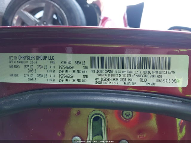 2015 RAM 1500 1C6RR6FT9FS517528 Photo 8