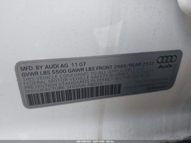 2008 AUDI A6 WAUKH94F88N074525 Photo 8