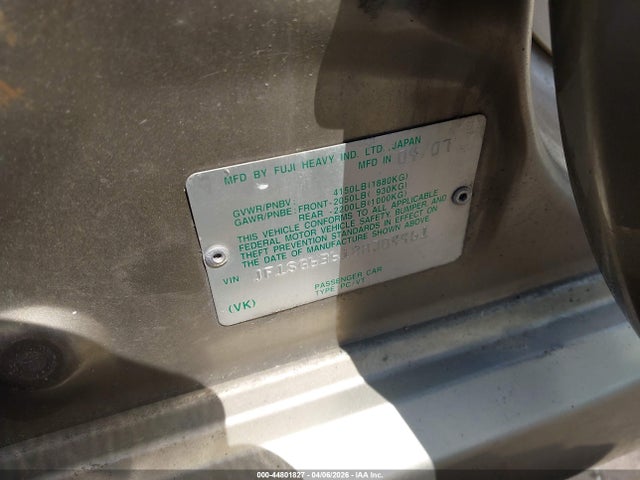 Продажа на аукционе авто 2008 Subaru Forester 2.5x, vin: JF1SG63618H704461, номер лота: 44801827