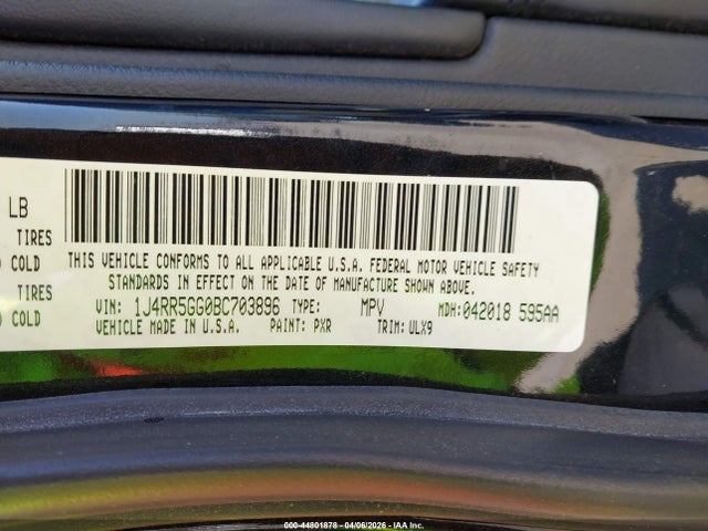 2011 JEEP GRAND CHEROKEE 1J4RR5GG0BC703896 Photo 8