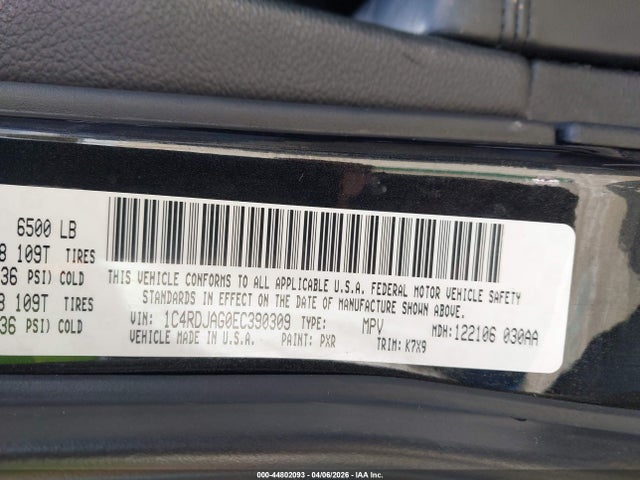 2014 DODGE DURANGO 1C4RDJAG0EC390309 Photo 8