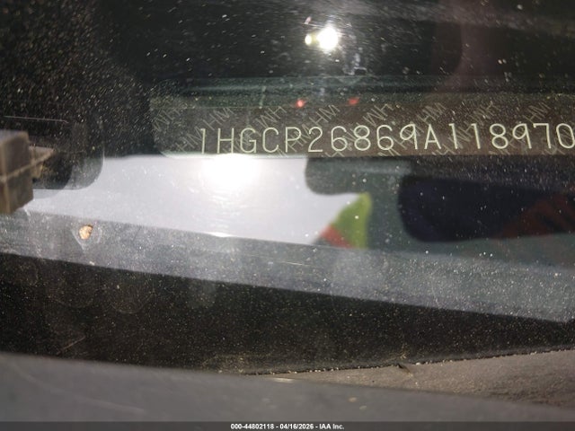 2009 Honda Accord 2.4 Ex-l მანქანა იყიდება აუქციონზე, vin: 1HGCP26869A118970, აუქციონის ნომერი: 44802118