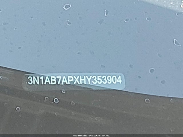44802233 :رقم المزاد ، 3N1AB7APXHY353904 vin ، 2017 Nissan Sentra Sr مزاد بيع