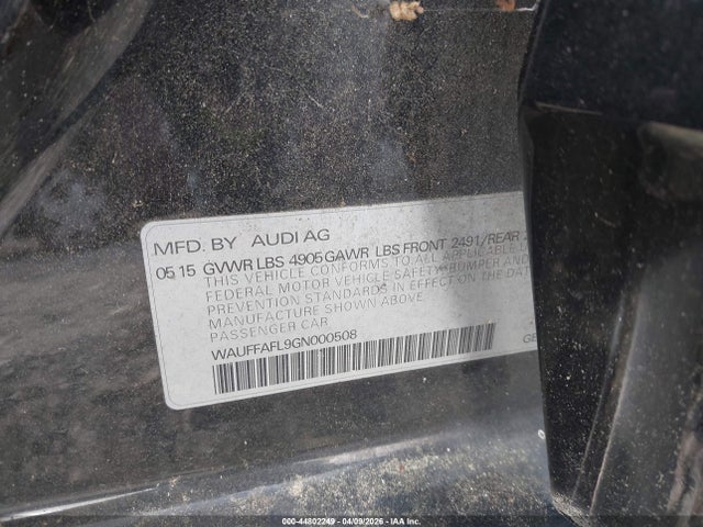 2016 AUDI A4 WAUFFAFL9GN000508 Photo 8