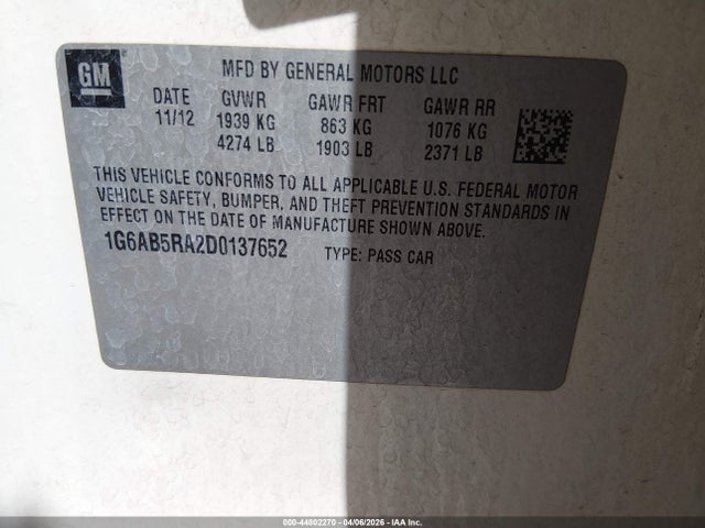 2013 CADILLAC ATS 1G6AB5RA2D0137652 Photo 8