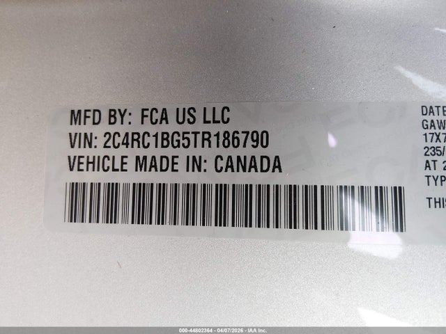 2026 CHRYSLER PACIFICA 2C4RC1BG5TR186790 Photo 8