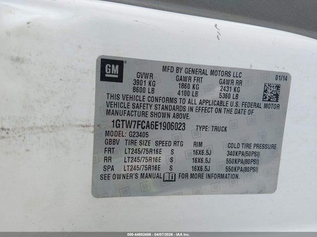 2014 GMC SAVANA 2500 1GTW7FCA6E1906023 Photo 8