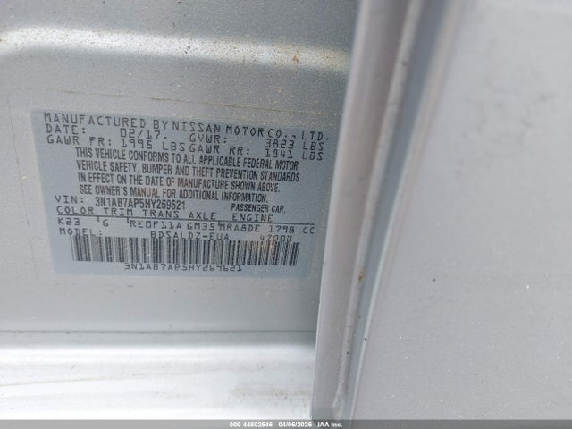 2017 NISSAN SENTRA 3N1AB7AP5HY269621 Photo 8