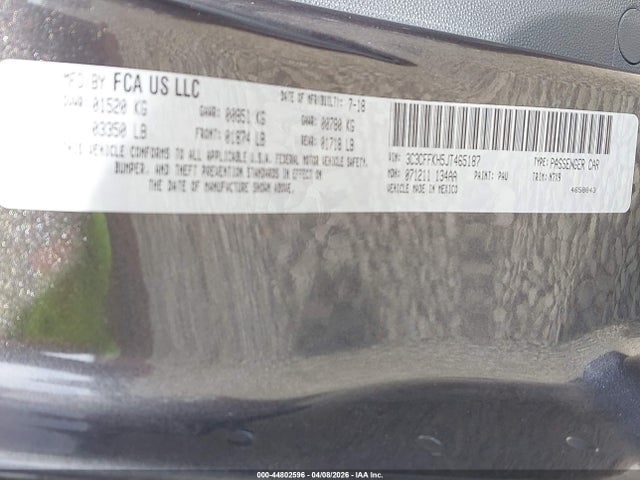 2018 FIAT 500 3C3CFFKH5JT465187 Photo 8