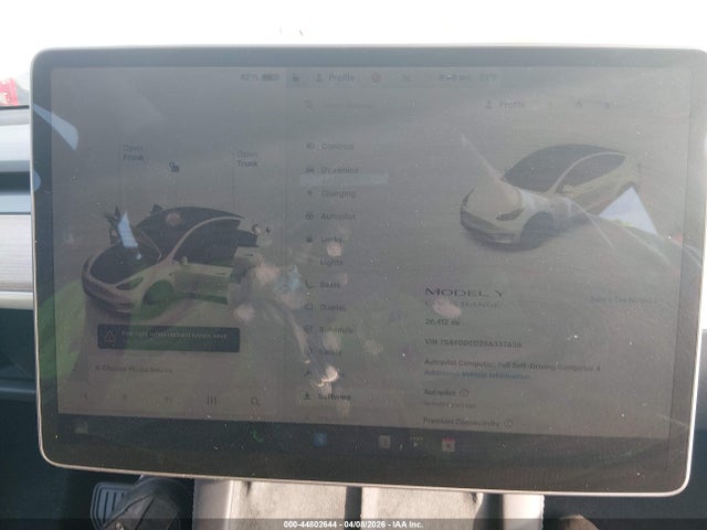 2025 Tesla Model Y Long Range Dual Motor Rear-wheel Drive მანქანა იყიდება აუქციონზე, vin: 7SAYGDED2SA337839, აუქციონის ნომერი: 44802644