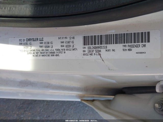 Aukcja sprzedaży 2009 Dodge Avenger Se, vin: 1B3LC46B09N551518, numer aukcji: 44802726
