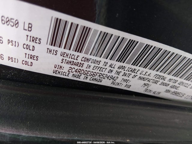 2015 DODGE GRAND CARAVAN 2C4RDGEG6FR524942 Photo 8