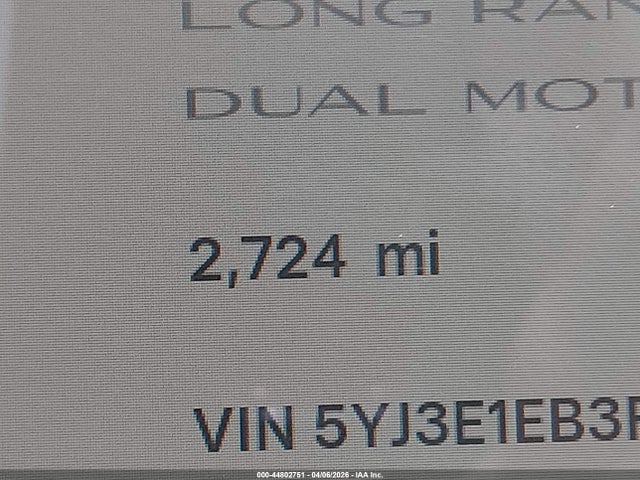Продажа на аукционе авто 2024 Tesla Model 3 Long Range Dual Motor All-wheel Drive, vin: 5YJ3E1EB3RF843249, номер лота: 44802751