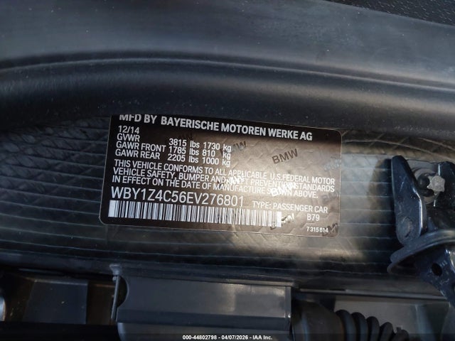 2014 BMW I3 WBY1Z4C56EV276801 Photo 8