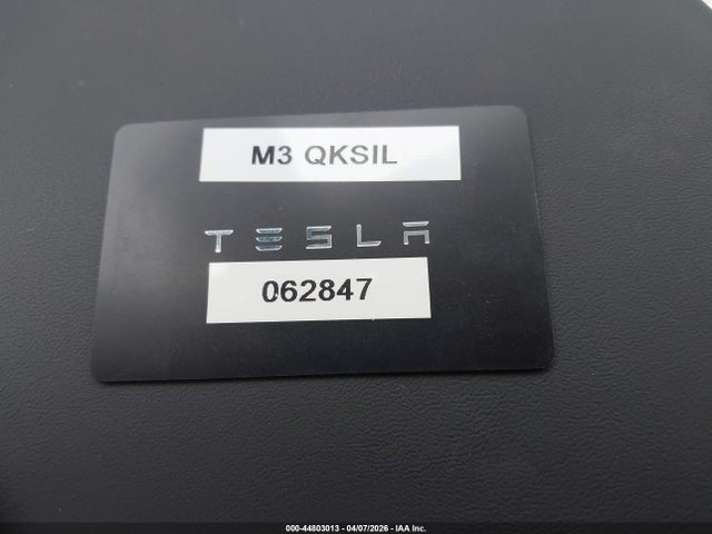 Продаж на аукціоні авто 2025 Tesla Model 3 Long Range Rear-wheel Drive/standard Rear-wheel Drive, vin: 5YJ3E1EA0SF062847, номер лоту: 44803013