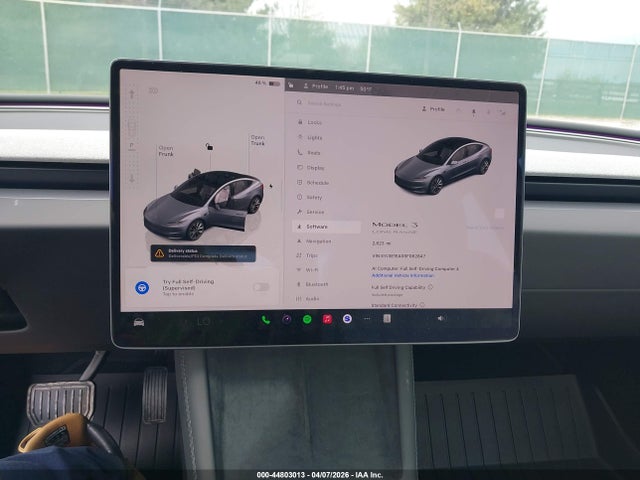 Продаж на аукціоні авто 2025 Tesla Model 3 Long Range Rear-wheel Drive/standard Rear-wheel Drive, vin: 5YJ3E1EA0SF062847, номер лоту: 44803013