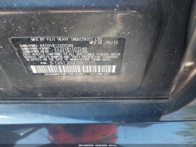 2016 SUBARU WRX JF1VA1J69G8802155 Photo 8