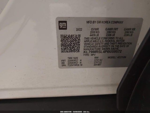 2023 CHEVROLET TRAILBLAZER KL79MRSL4PB059572 Photo 8