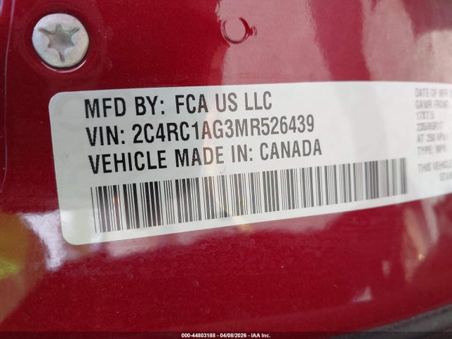 2021 CHRYSLER VOYAGER 2C4RC1AG3MR526439 Photo 8