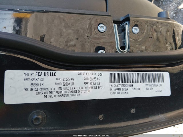 2016 Chrysler 300c Awd მანქანა იყიდება აუქციონზე, vin: 2C3CCAKG9GH220509, აუქციონის ნომერი: 44803511