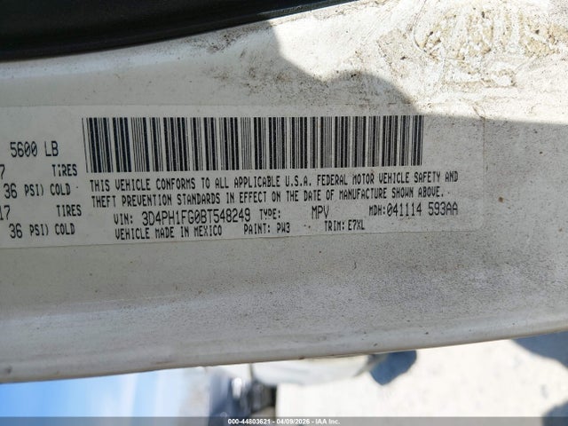 2011 DODGE JOURNEY 3D4PH1FG0BT548249 Photo 8