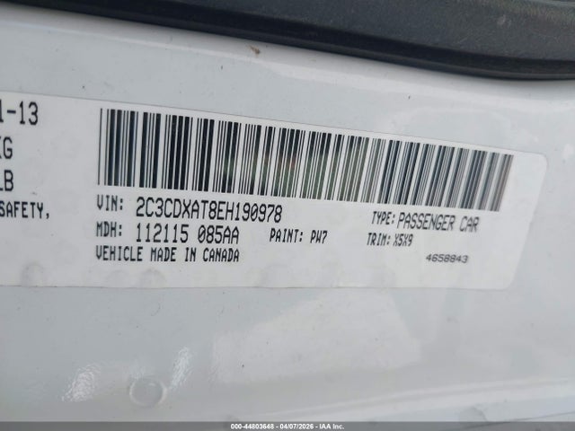 2014 DODGE CHARGER 2C3CDXAT8EH190978 Photo 8