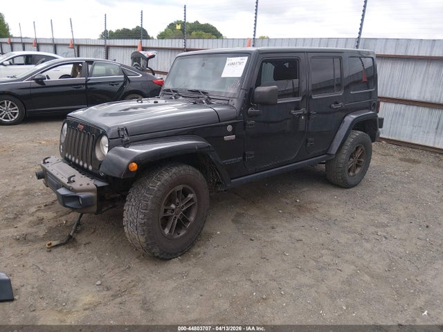 Продаж на аукціоні авто 2016 Jeep Wrangler Unlimited 75th Anniversary, vin: 1C4BJWEG1GL337400, номер лоту: 44803707
