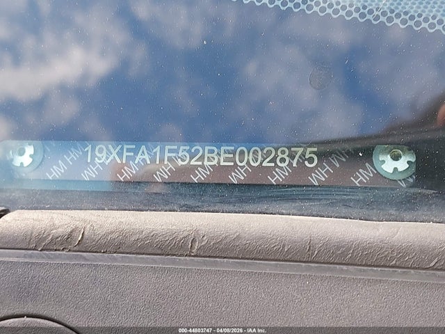 Продаж на аукціоні авто 2011 Honda Civic Lx, vin: 19XFA1F52BE002875, номер лоту: 44803747