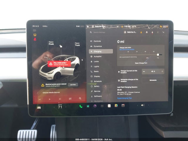 44803811 :رقم المزاد ، 7SAYGDEF5PF704860 vin ، 2023 Tesla Model Y Performance Dual Motor All-wheel Drive مزاد بيع