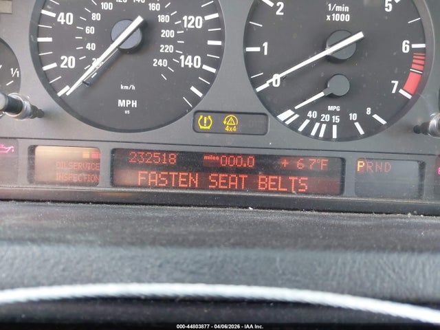 2004 Bmw X5 3.0i მანქანა იყიდება აუქციონზე, vin: 5UXFA135X4LU44526, აუქციონის ნომერი: 44803877