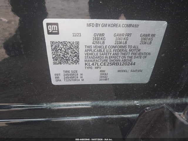 Продаж на аукціоні авто 2024 Buick Envista Avenir Fwd, vin: KL47LCE25RB120244, номер лоту: 44803946