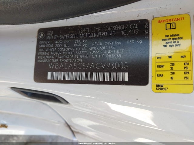 2010 BMW 650I WBAEA5C57ACV93005 Photo 8