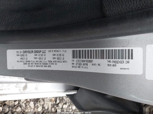 44804145 :رقم المزاد ، 1C3CCCAB4FN558987 vin ، 2015 Chrysler 200 Limited مزاد بيع