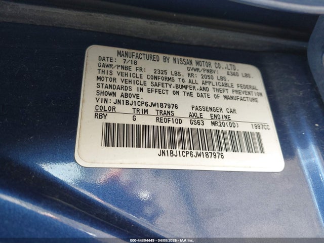 2018 NISSAN ROGUE SPORT JN1BJ1CP6JW187976 Photo 8