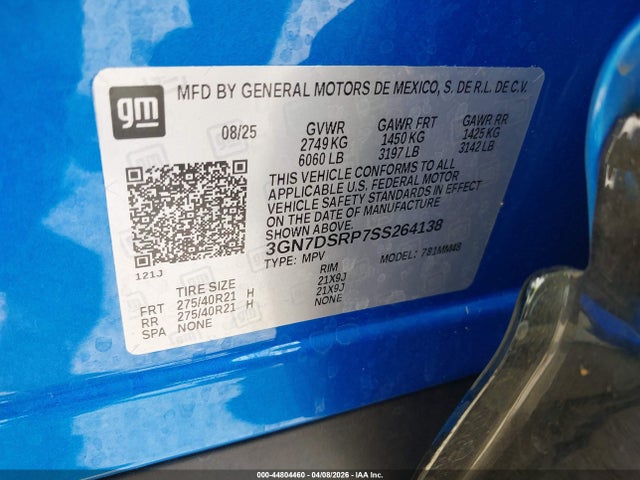 Chevrolet Equinox Ev Rs 2025 3GN7DSRP7SS264138 Image 9