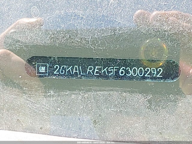 Продажа на аукционе авто 2015 Gmc Terrain Sle-2, vin: 2GKALREK5F6300292, номер лота: 44804616
