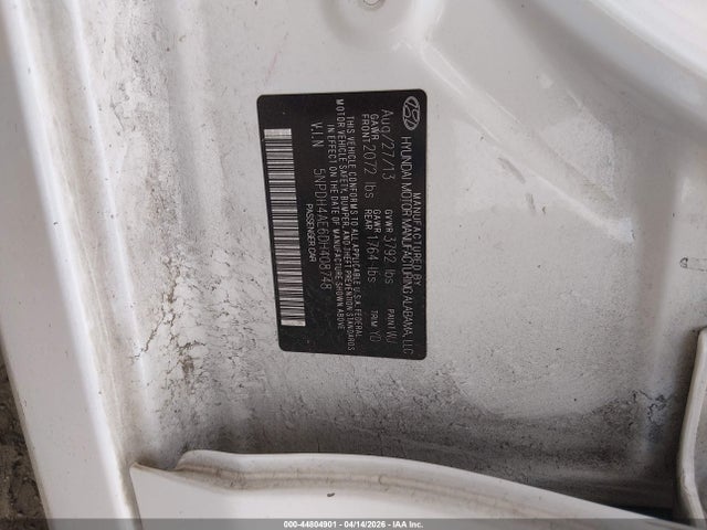 Продаж на аукціоні авто 2013 Hyundai Elantra Gls, vin: 5NPDH4AE6DH408748, номер лоту: 44804901