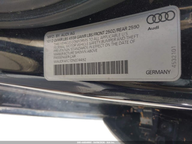 2013 AUDI A6 WAUDFAFC1DN074492 Photo 8