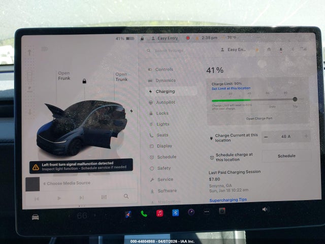 2026 Tesla Model Y All-wheel Drive/long Range Launch Series/premium All-wheel Drive მანქანა იყიდება აუქციონზე, vin: 7SAYGDEE6TA469741, აუქციონის ნომერი: 44804988