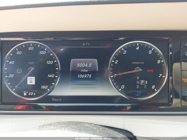 Aukcja sprzedaży 2016 Mercedes-benz S 550, vin: WDDUG8CB7GA236096, numer aukcji: 44804992