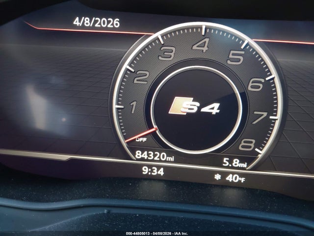 2018 Audi S4 3.0t Premium Plus მანქანა იყიდება აუქციონზე, vin: WAUB4AF48JA103270, აუქციონის ნომერი: 44805013
