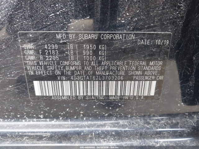 Продаж на аукціоні авто 2020 Subaru Impreza Limited 5-door, vin: 4S3GTAT67L3703206, номер лоту: 44805088