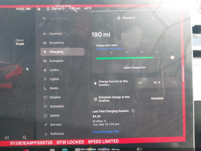 Продажа на аукционе авто 2023 Tesla Model 3 Rear-wheel Drive, vin: 5YJ3E1EA9PF555725, номер лота: 44805146