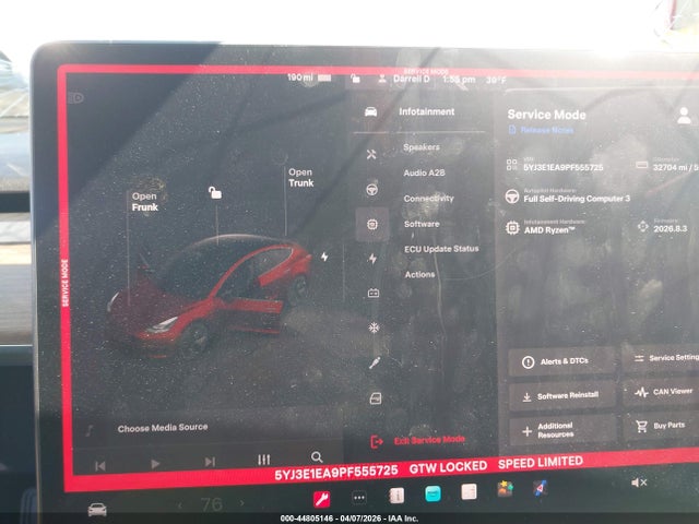Продажа на аукционе авто 2023 Tesla Model 3 Rear-wheel Drive, vin: 5YJ3E1EA9PF555725, номер лота: 44805146
