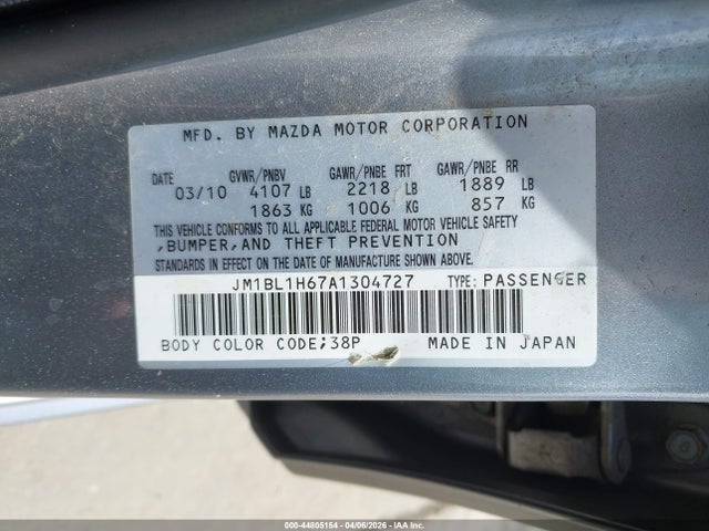 2010 MAZDA MAZDA3 JM1BL1H67A1304727 Photo 8