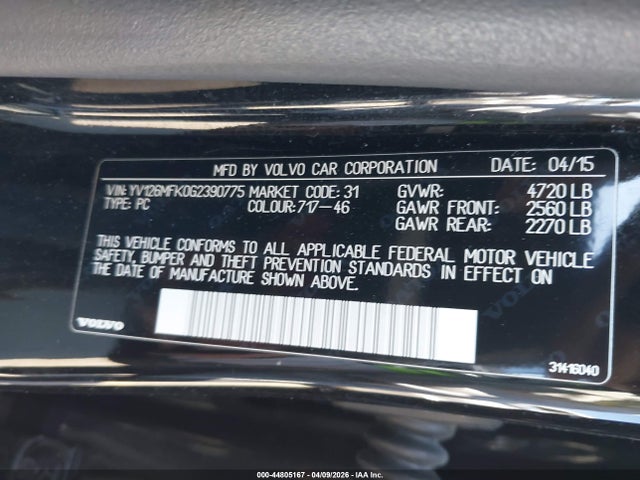 2016 VOLVO S60 YV126MFK0G2390775 Photo 8