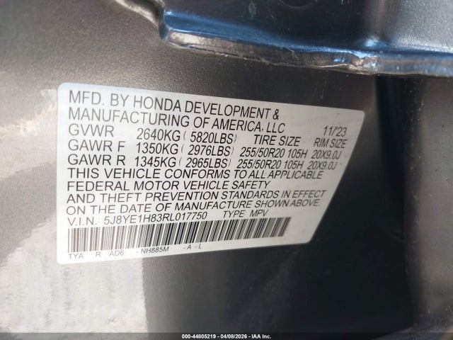 Продаж на аукціоні авто 2024 Acura Mdx Advance Package, vin: 5J8YE1H83RL017750, номер лоту: 44805219