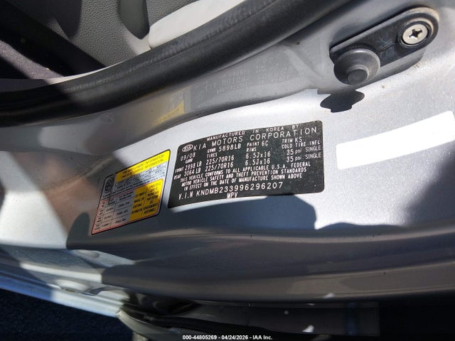 Продаж на аукціоні авто 2009 Kia Sedona Lx, vin: KNDMB233996296207, номер лоту: 44805269